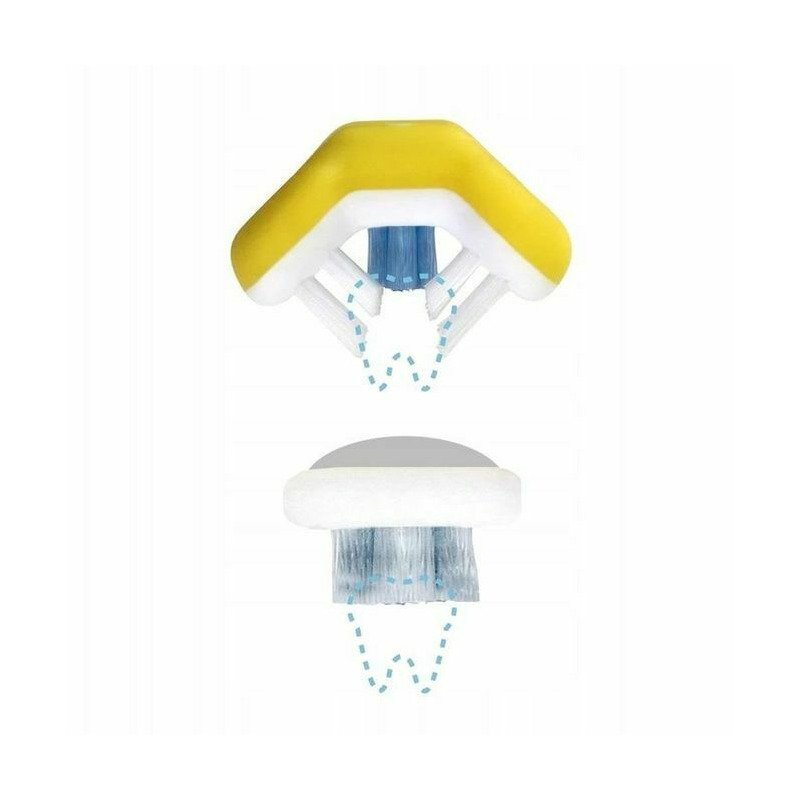 FridaBaby Periuta de dinti cap 3D pentru curatare eficienta cu indicator de inlocuire 2 ani+ albastru