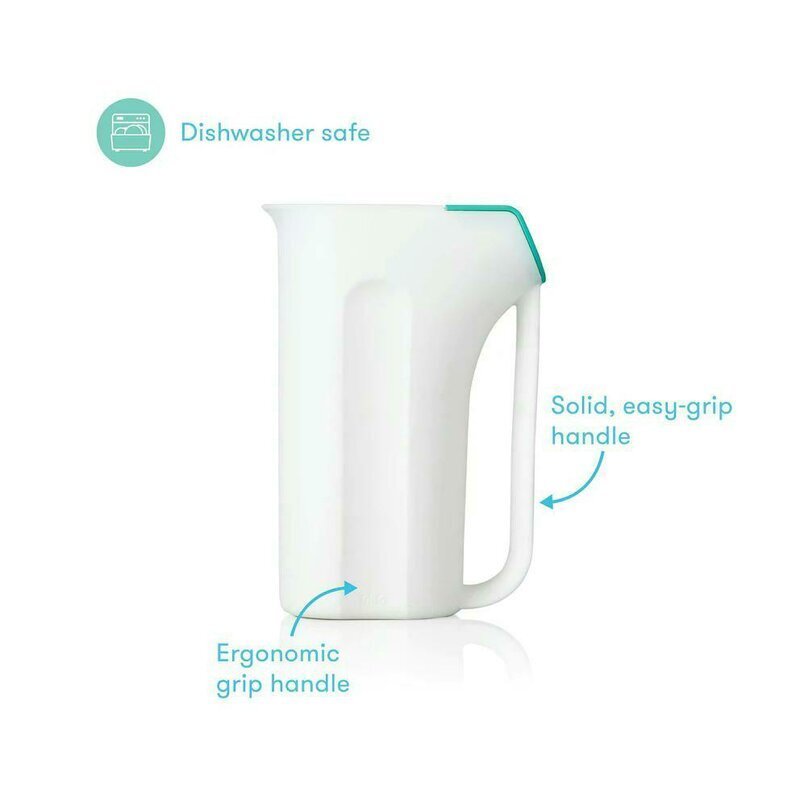 FridaBaby Recipient de clatire control The Flow Rinser 2 moduri de turnare protectie ochi si urechi maner ergonomic compatibila cu masina de spalat vase Alb