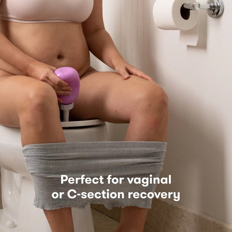 FridaMom Dus vaginal Roz pentru igiena intima 300 ml cu punga de depozitare