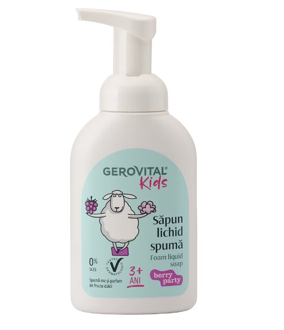 Gerovital Kids Sapun lichid spuma Berry Party 300 ml