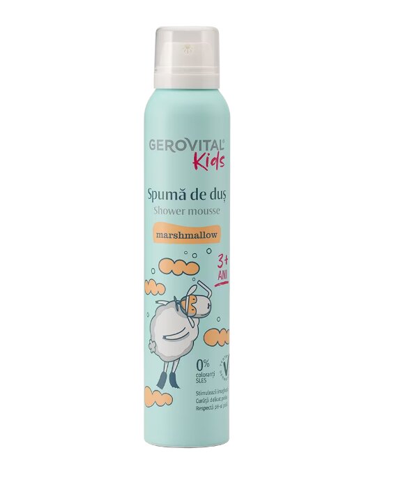 Gerovital Kids Spuma de dus pentru copii Marshmallows 200 ml