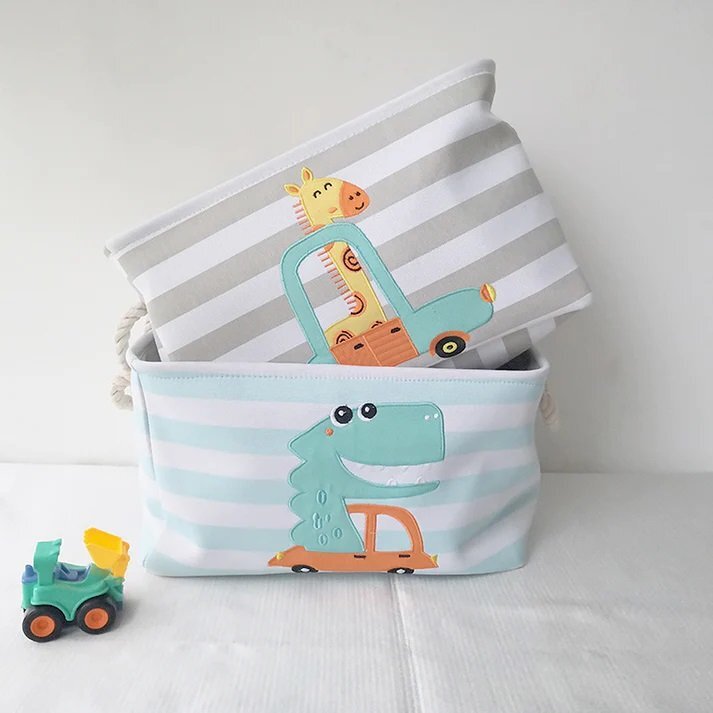 Ginger Home Cos pentru jucariihaine cu manere Dino