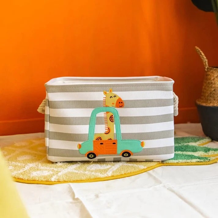 Ginger Home Cos pentru jucariihaine cu manere Giraffe
