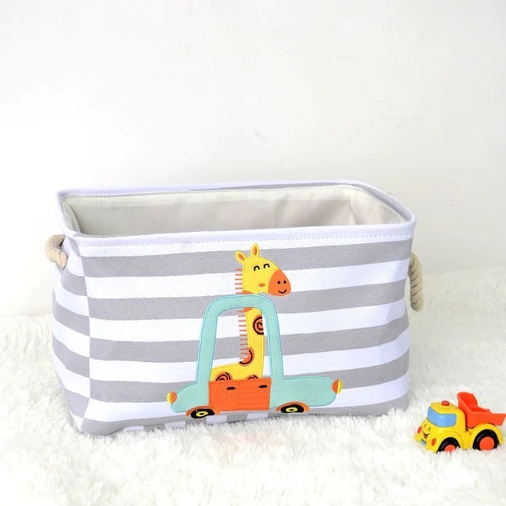 Ginger Home Cos pentru jucariihaine cu manere Giraffe