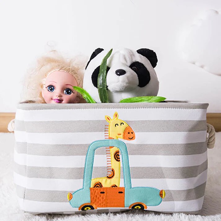 Ginger Home Cos pentru jucariihaine cu manere Giraffe