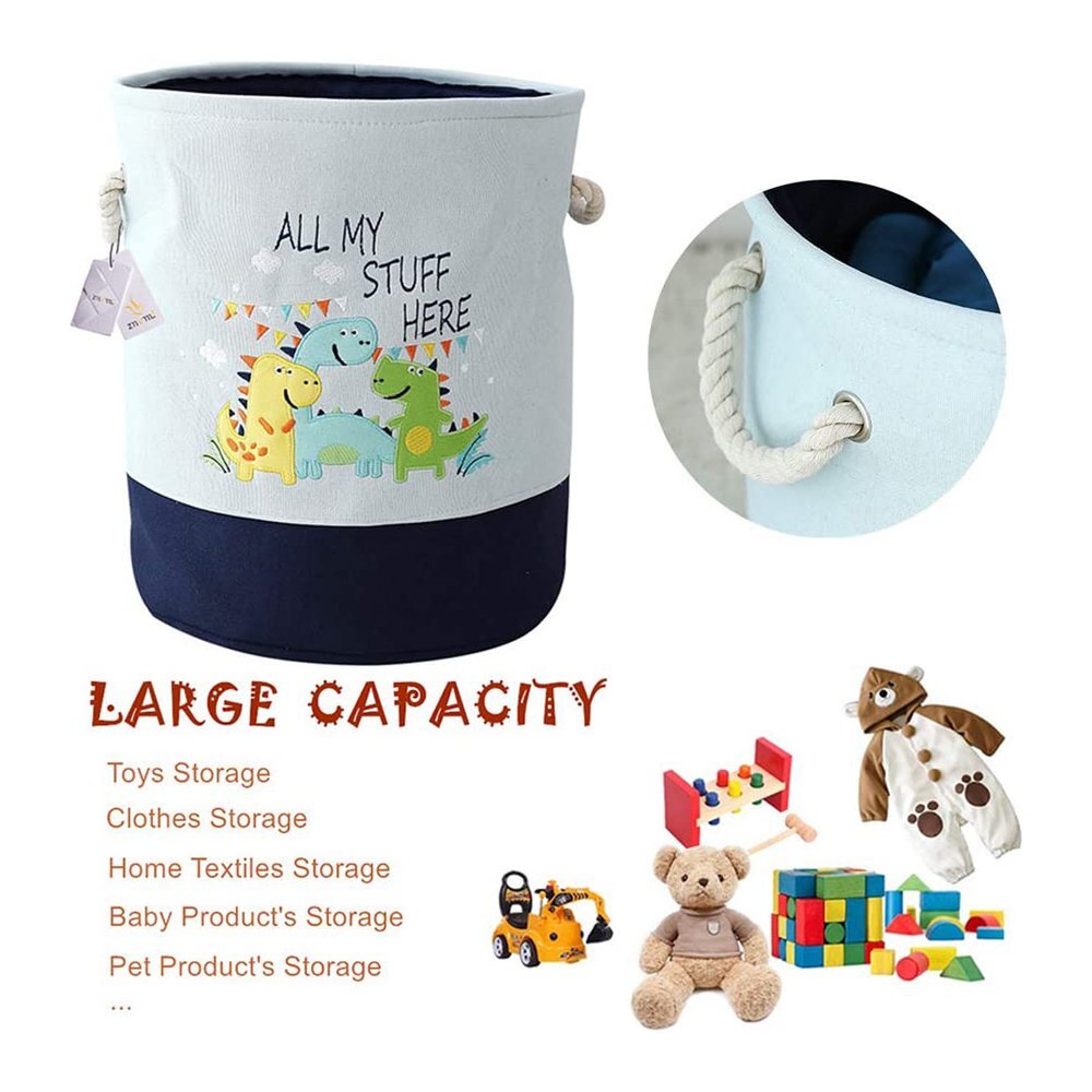 Ginger Home Cos pliabil pentru jucariihaine cu manere Dino