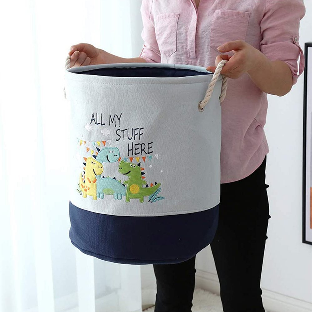 Ginger Home Cos pliabil pentru jucariihaine cu manere Dino