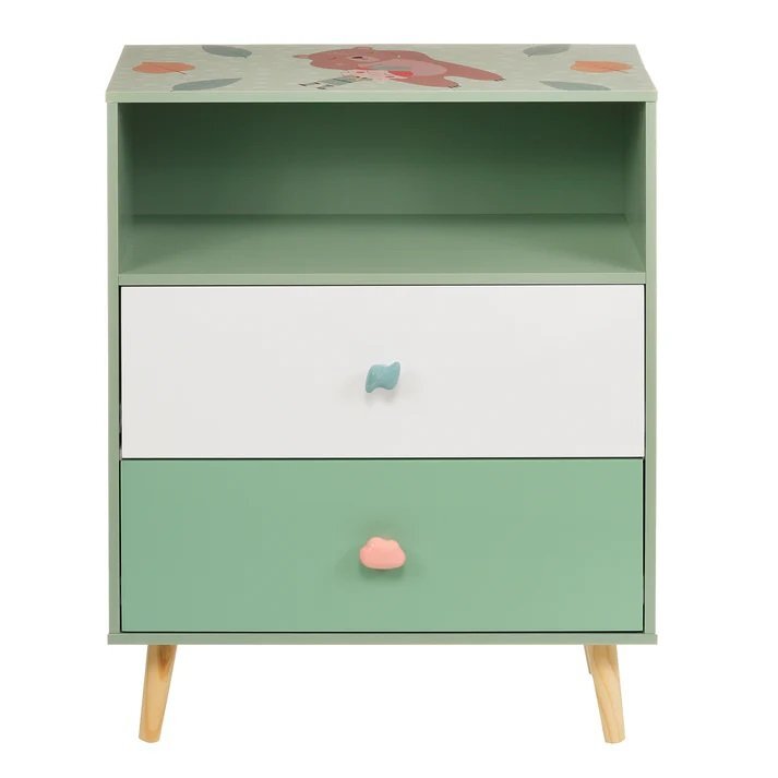 Ginger Home Dulap cu 2 sertare pentru copii Forest 60x30x75 cm