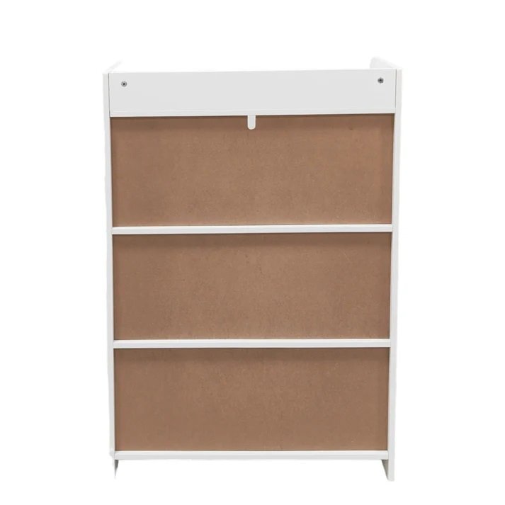 Ginger Home Dulap organizator din MDF Alb pentru jucarii si carticu 4 niveledulapiorcolturi si margini rotunjiteprotectie anti-inclinarepotrivita pentru copii pentru camera de zi camera pentru copiidormitorcoridor