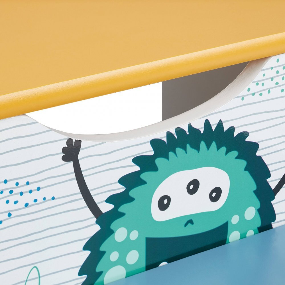 Ginger Home Inaltator cu doua trepte si spatiu depozitare din lemn MDF Monster