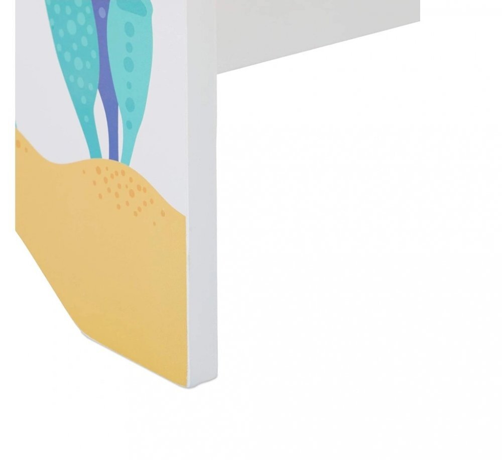 Ginger Home Organizator cu rafturi pentru carti si reviste din lemn Mermaid