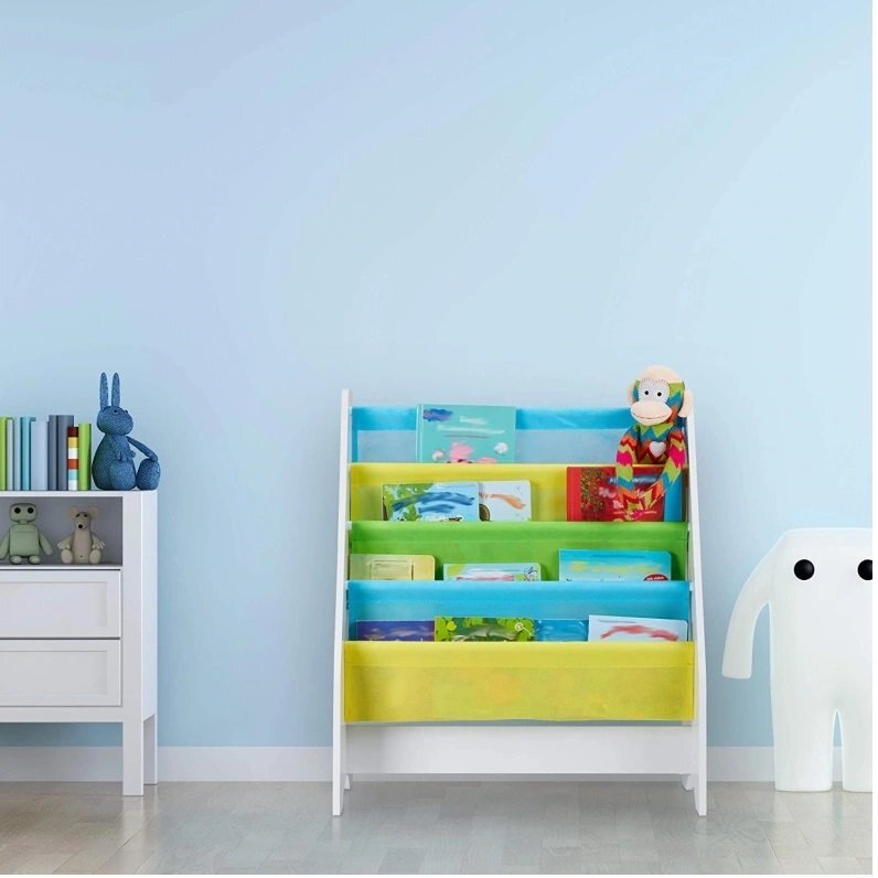 Ginger Home Organizator cu rafturi pentru carti si reviste din lemn Mermaid