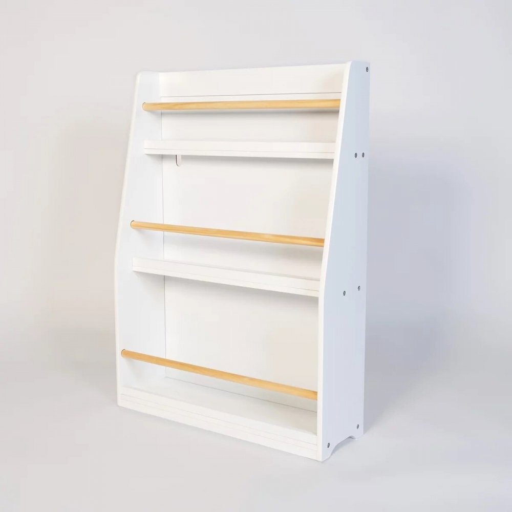 Ginger Home Organizator din lemn pentru jucarii si carti Cozy White