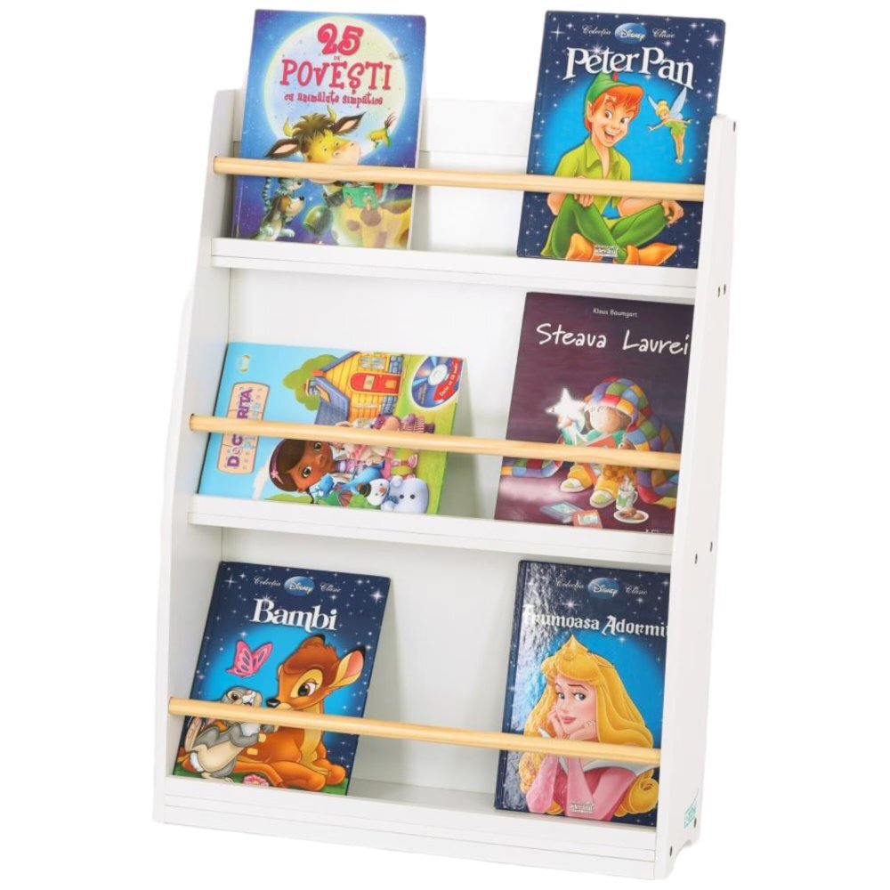 Ginger Home Organizator din lemn pentru jucarii si carti Cozy White