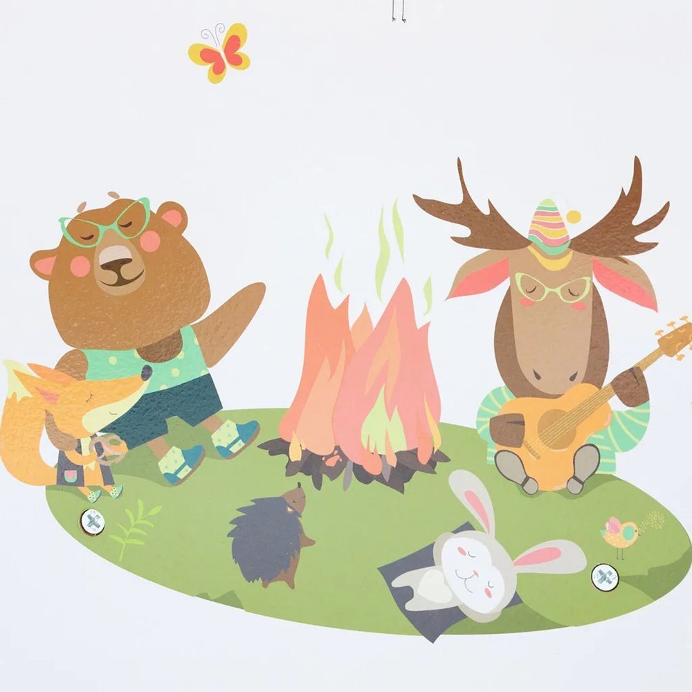 Ginger Home Organizator din lemn pentru jucarii si carti cu 6 cutii Forest