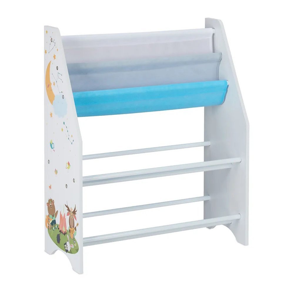 Ginger Home Organizator din lemn pentru jucarii si carti cu 6 cutii Forest