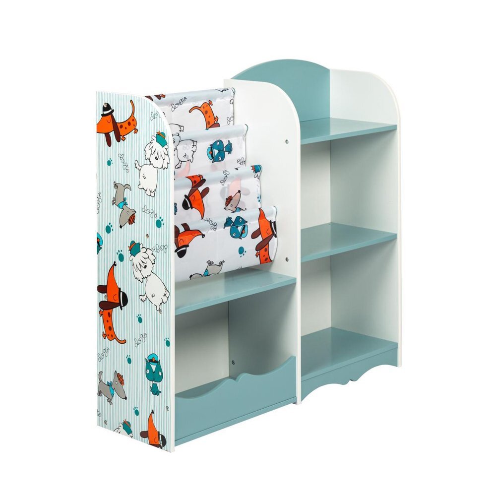 Ginger Home Organizator din lemn pentru jucarii si carti Dogs