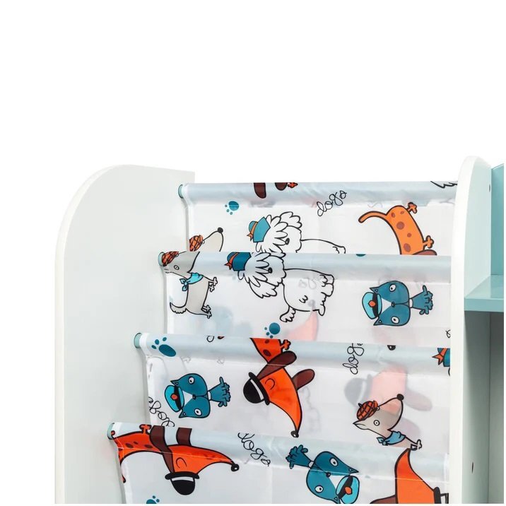 Ginger Home Organizator din lemn pentru jucarii si carti Dogs