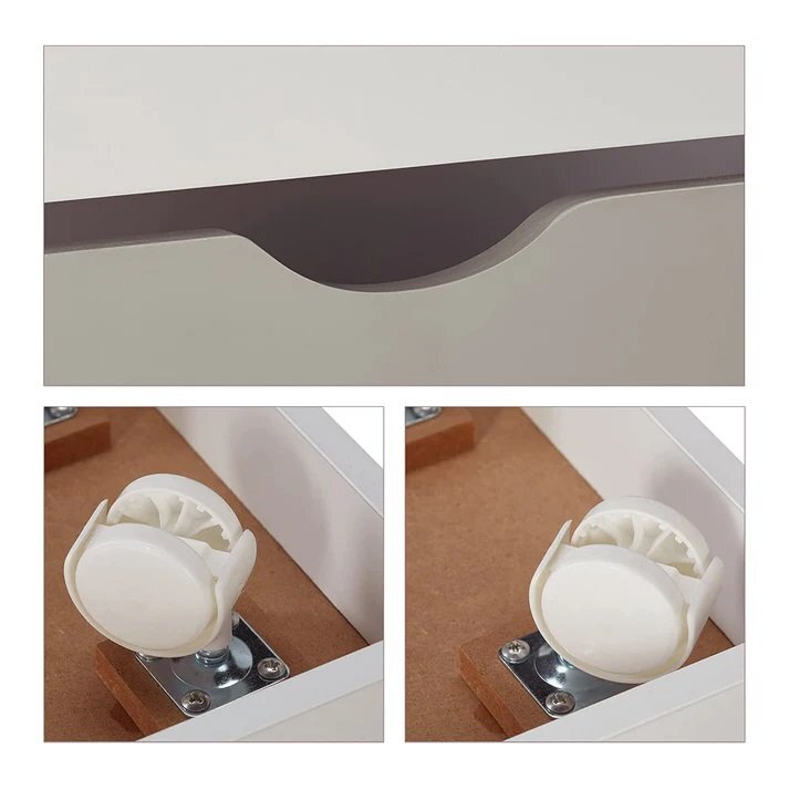 Ginger Home Organizator din lemn pentru jucarii si carti WhiteGrey