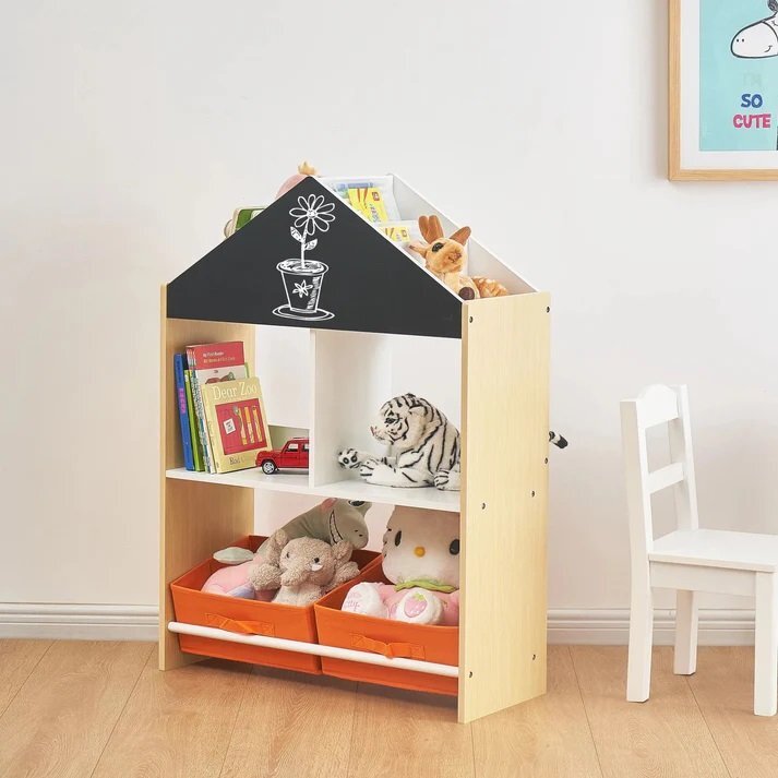 Ginger Home Organizator din lemn pentru jucarii si carti Wood