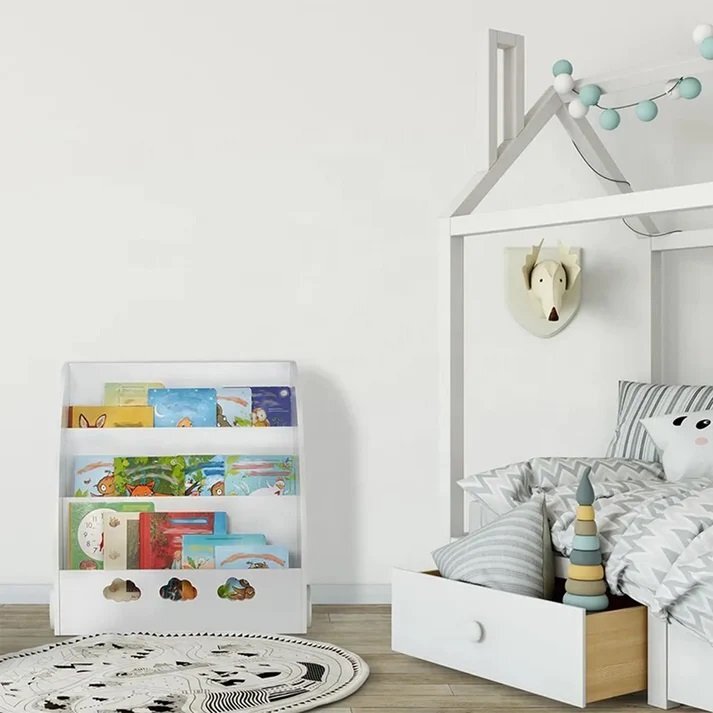 Ginger Home Organizator pentru carti si reviste Cloud White