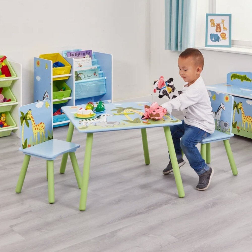 Ginger Home Pat junior din lemn 130x70 cm cu laterale protectie Forest