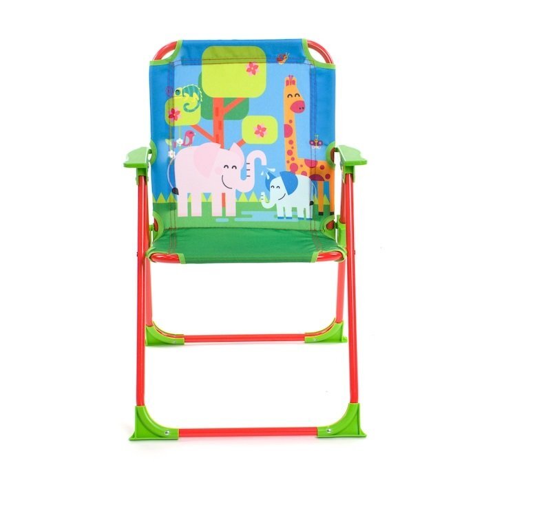 Ginger Home Scaunel pliabil pentru copii Multicolorsarcina maxima 30kgcadru metalic robust si cotiereutilizare camera copiilor balcon gradina picnic si plaja