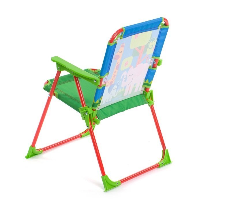 Ginger Home Scaunel pliabil pentru copii Multicolorsarcina maxima 30kgcadru metalic robust si cotiereutilizare camera copiilor balcon gradina picnic si plaja