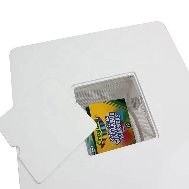 Ginger Home Set masuta cu 2 scaunele din lemn AlbAlbastru cu raft de depozitare cartiblat cu deschidere pentru creioane si accesoriicolturi si margini rotunjitedesign modern si elegantdimensiune masa 60x60x51 cm