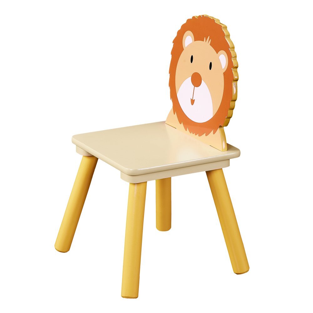 Ginger Home Set masuta cu 2 scaunele din lemn Animals