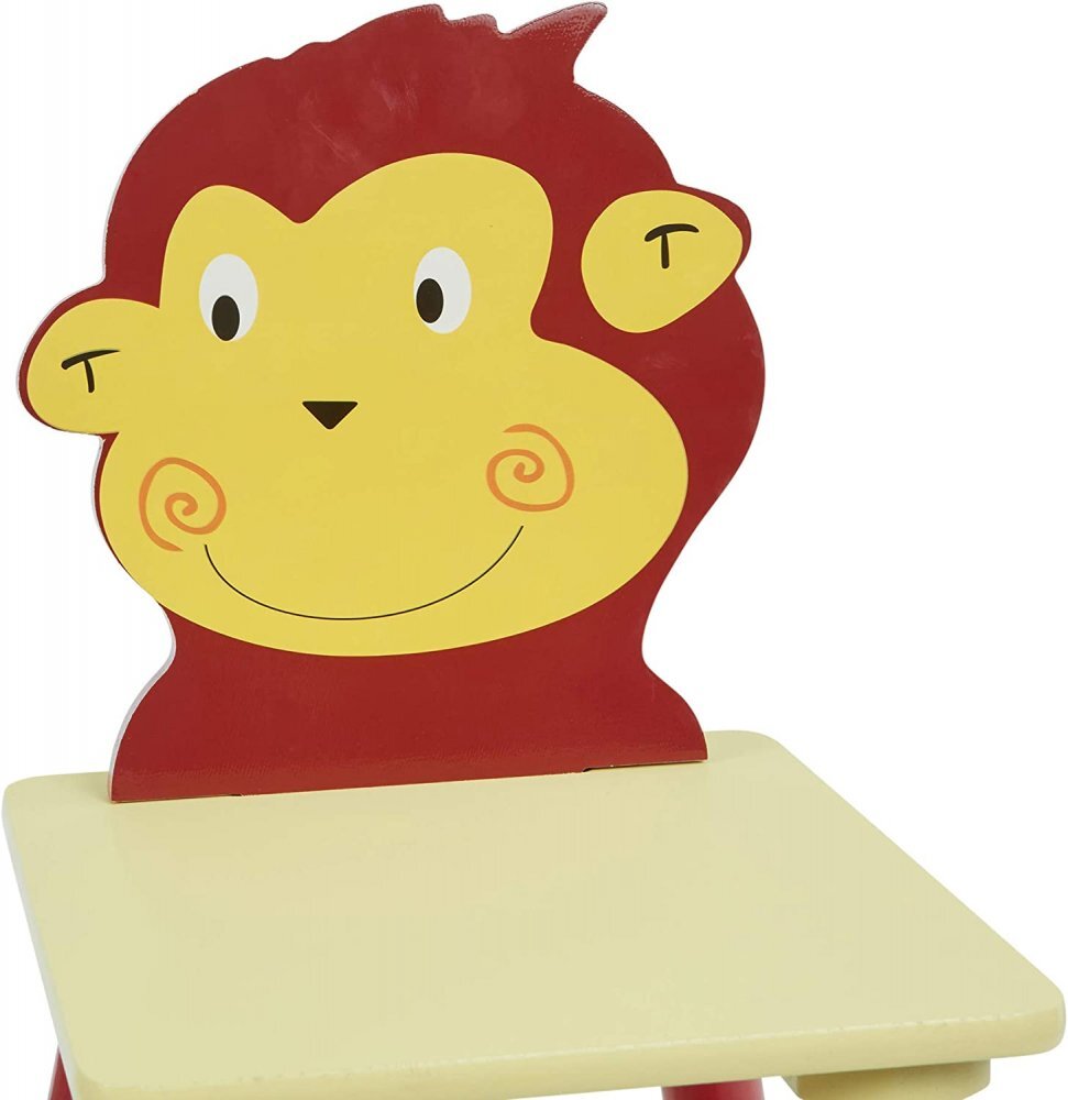 Ginger Home Set masuta cu 2 scaunele din lemn Animals