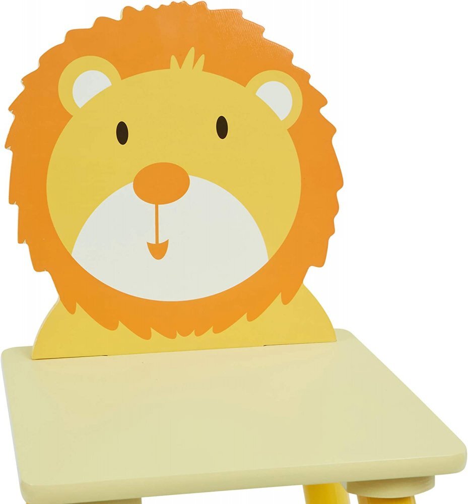 Ginger Home Set masuta cu 2 scaunele din lemn Animals