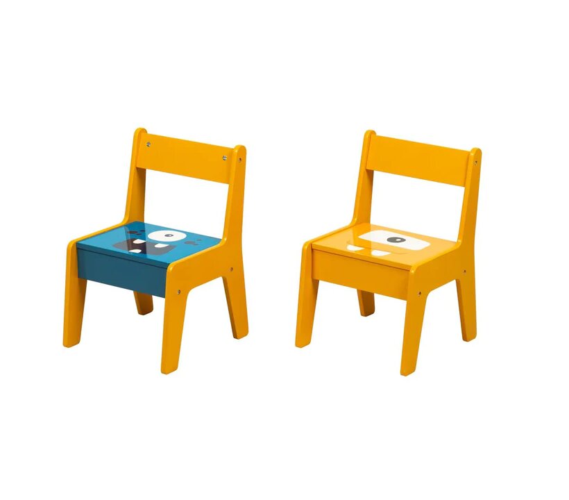 Ginger Home Set masuta cu placa pentru LEGO si 2 scaunele din lemn Ghosts