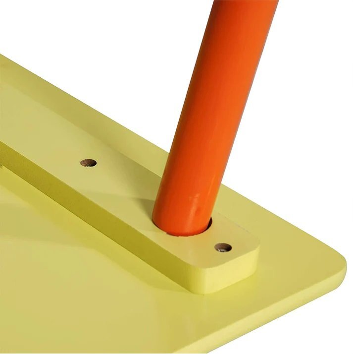 Ginger Home Set masuta si 2 scaunele cu spatar din lemn Safari Margini rotunjitepotrivit pentru activitatitemegradinitaafter schoolgreutate suportata 40kg
