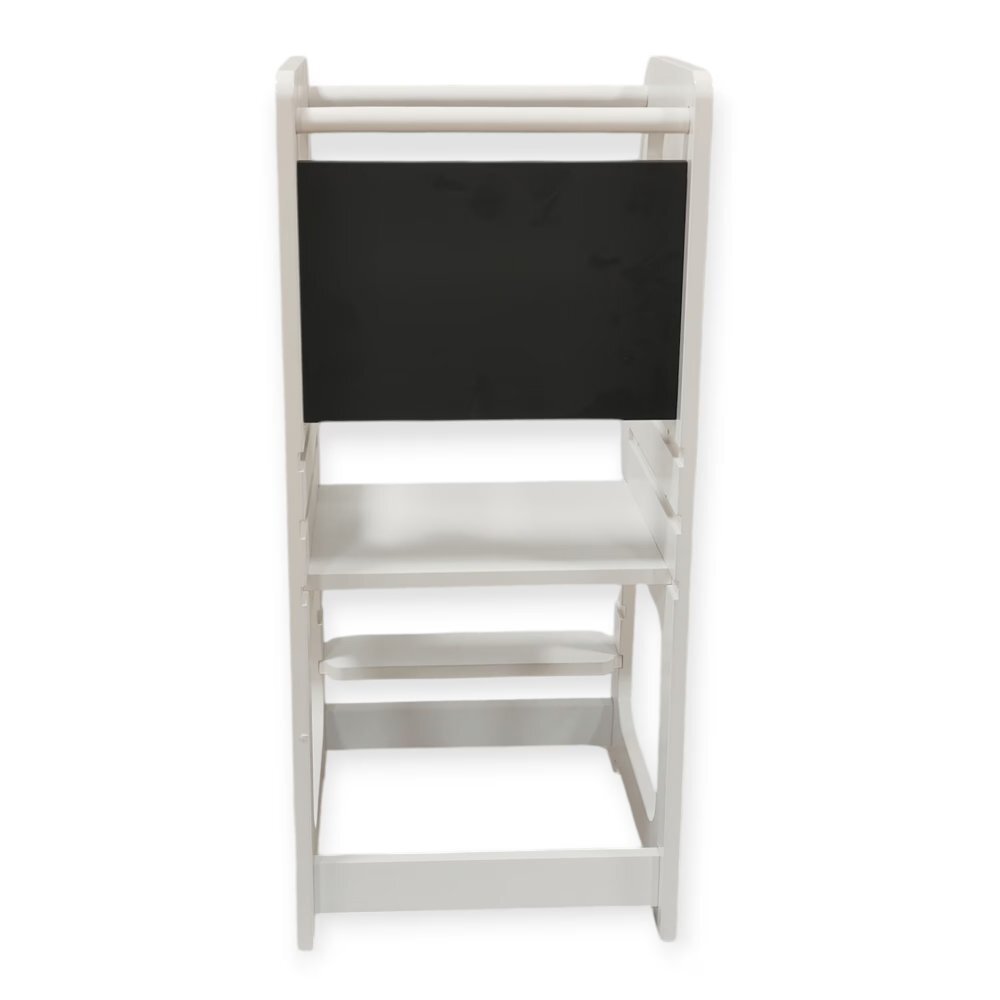 Ginger Home Turn de invatare din lemn pin si MDF design Montessori Tower cu tabla si inaltime reglabilamargini si colturi rotunjite pentru siguranta maximastructura stabila in forma Adimensiune 40x44x90 cm