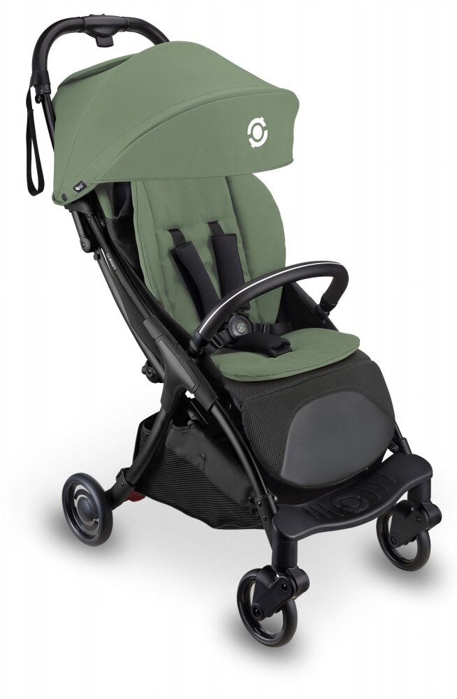Globber Carucior pentru copii Stroll Lite Khaki ultra usor compact mecanism pliere cu o singura mana spatar ajustabil greutate admisa 22 kg