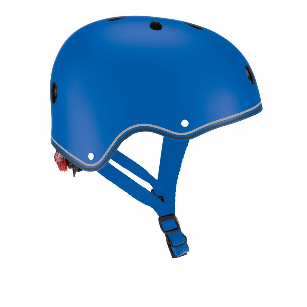 Globber Casca protectie PRIMO cu lumini interior EPS si 11 orificii de ventilatie culoare albastra
