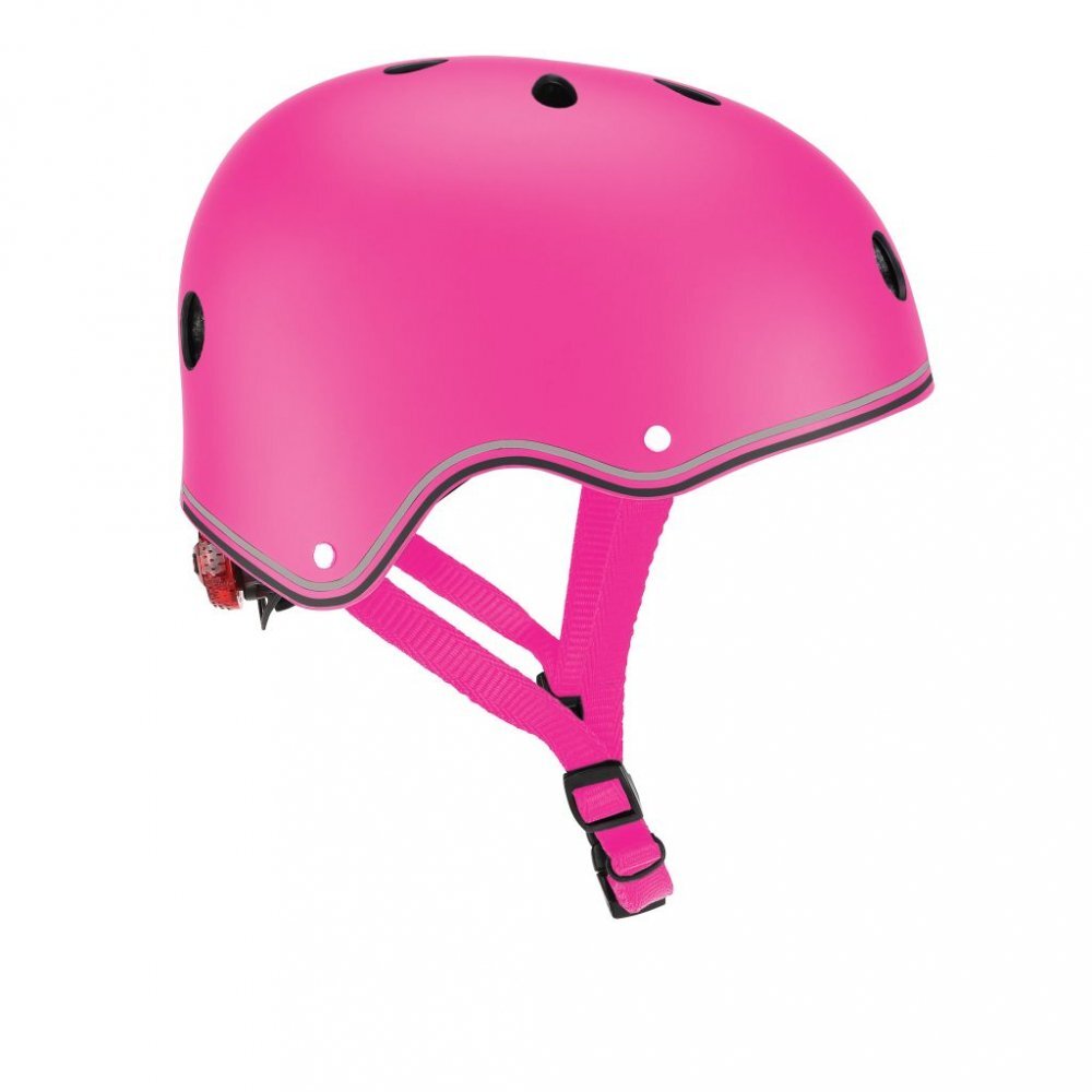 Globber Casca protectie PRIMO cu lumini interior EPS si 11 orificii de ventilatie culoare verde