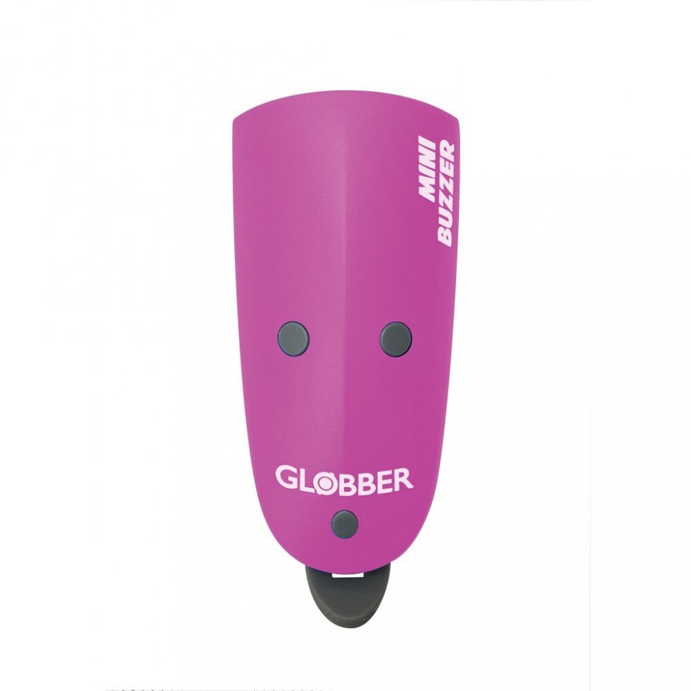 Globber Claxon Mini Buzzer cu lumina LED si 15 sunete diferite culoare roz