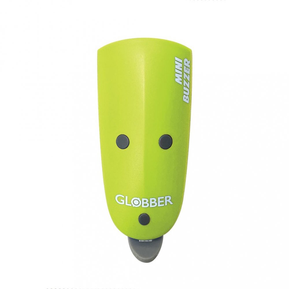 Globber Claxon Mini Buzzer cu lumina LED si 15 sunete diferite culoare verde