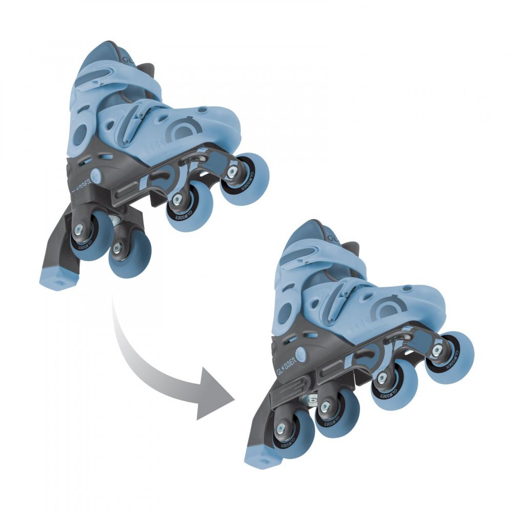 Globber Role Initiere reglabile 2 in 1 masura 26-29 rulmenti ABEC 9 culoare albastru