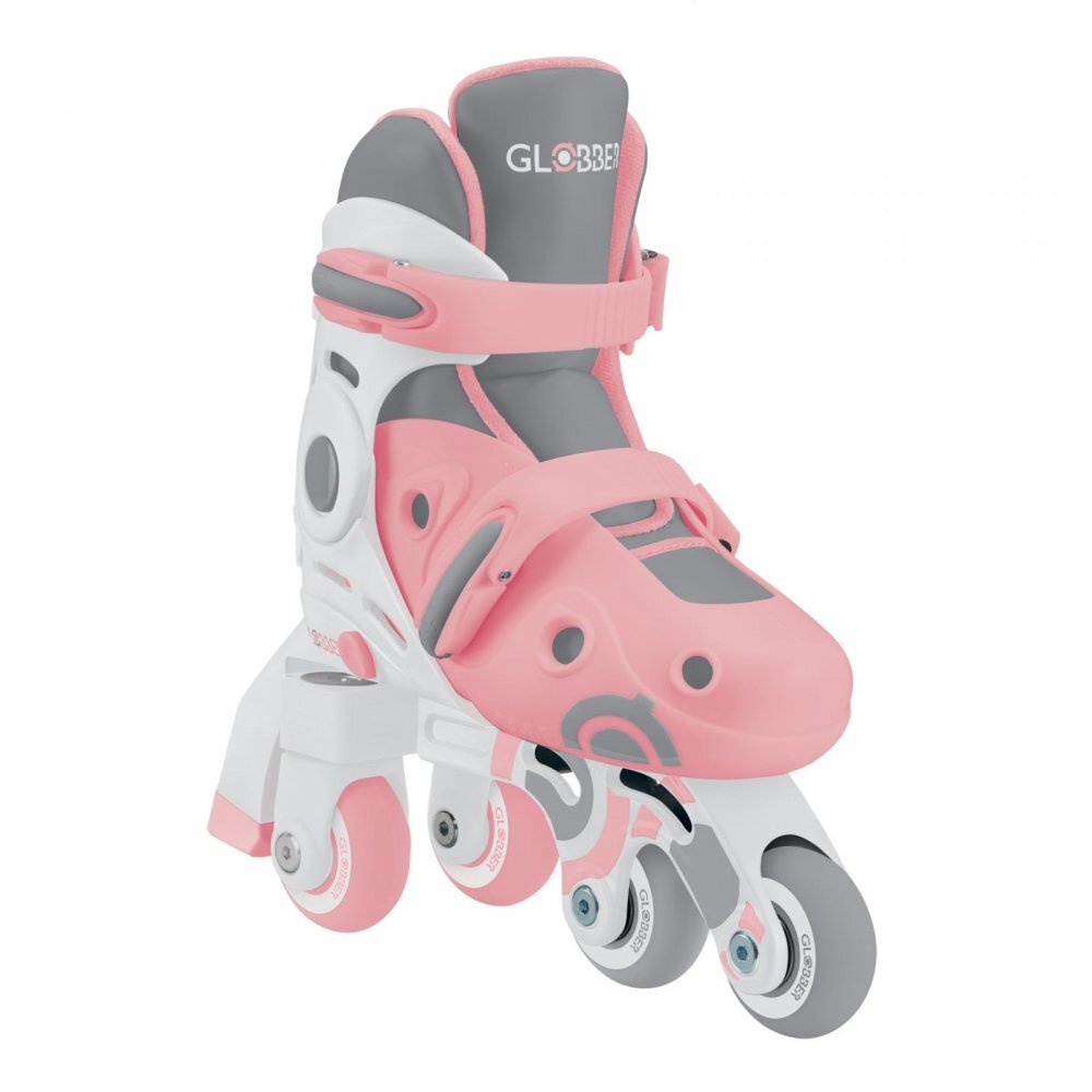Globber Role Initiere reglabile 2 in 1 masura 26-29 rulmenti ABEC 9 culoare roz pal