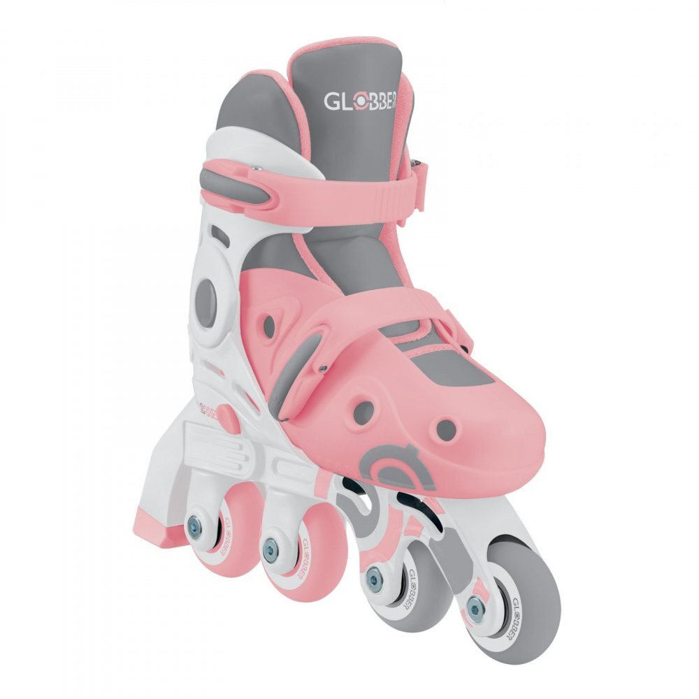 Globber Role Initiere reglabile 2 in 1 masura 26-29 rulmenti ABEC 9 culoare roz pal