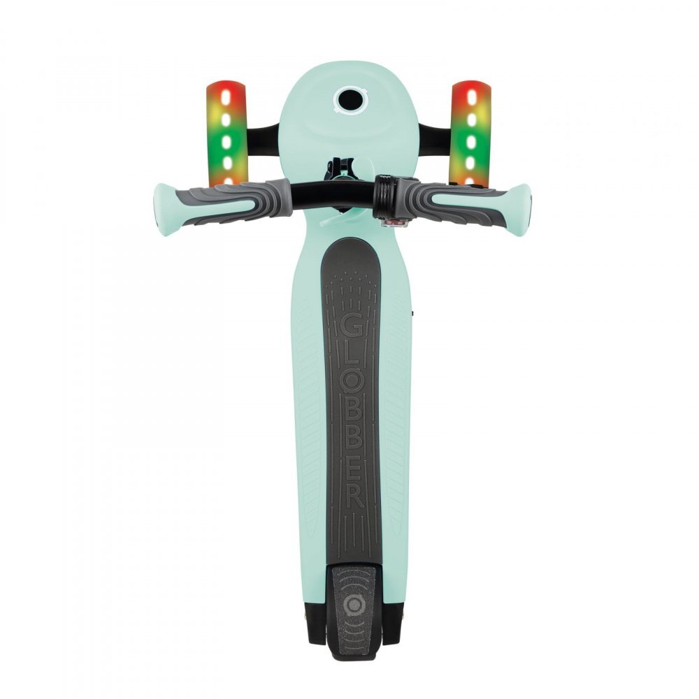 Globber Trotineta electrica E-Motion 4 Verde autonomie 8-10 km ghidon reglabil lumini Led greutate admisa 50 kg