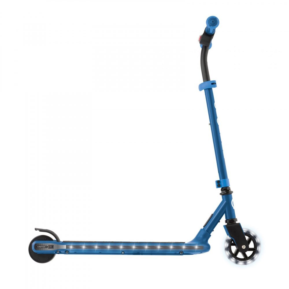 Globber Trotineta electrica E-Motion 6 Albastra autonomie 8-10 km motor 80W ghidon reglabil lumini Led greutate admisa 50 kg