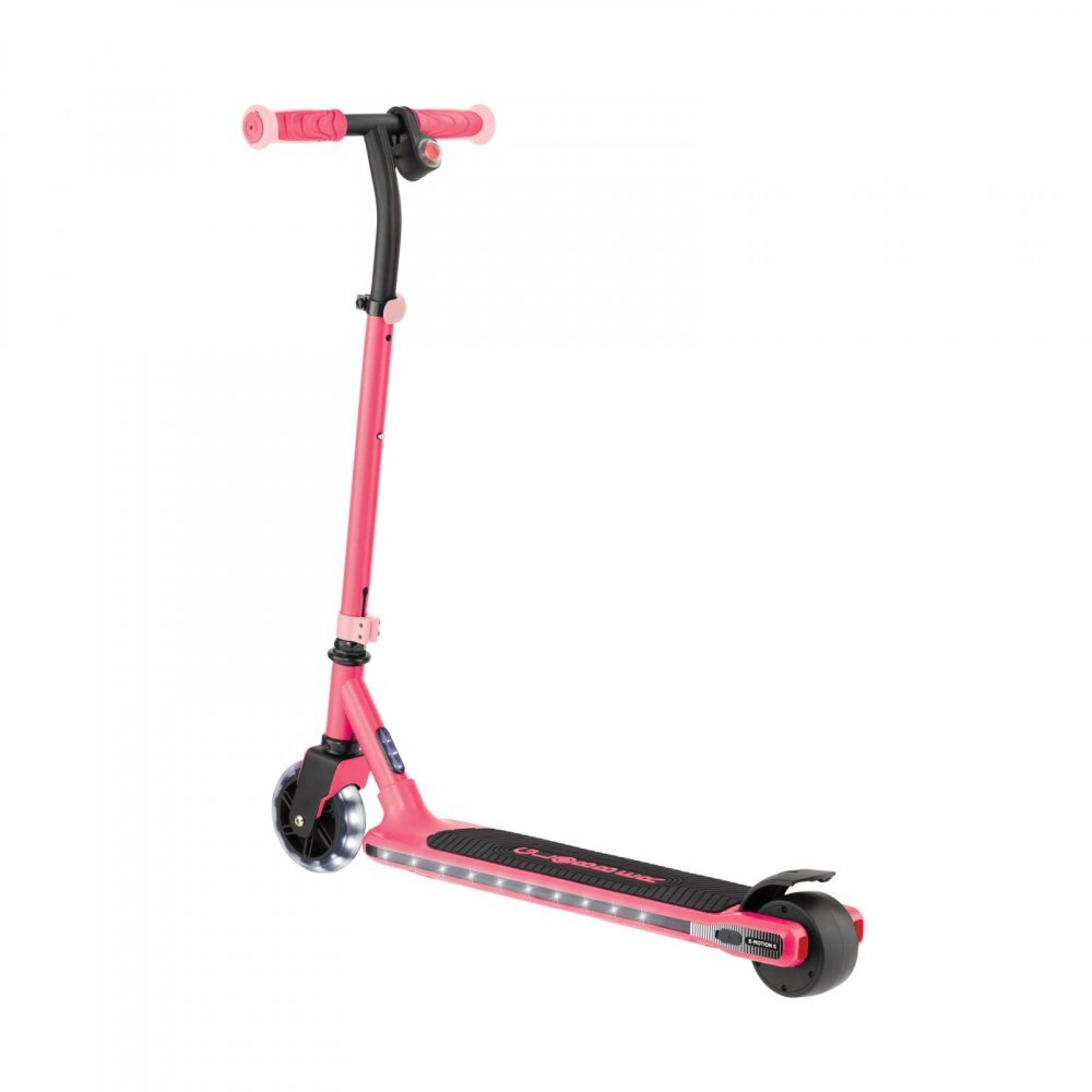 Globber Trotineta electrica E-Motion 6 Roz autonomie 8-10 km motor 80W ghidon reglabil lumini Led greutate admisa 50 kg