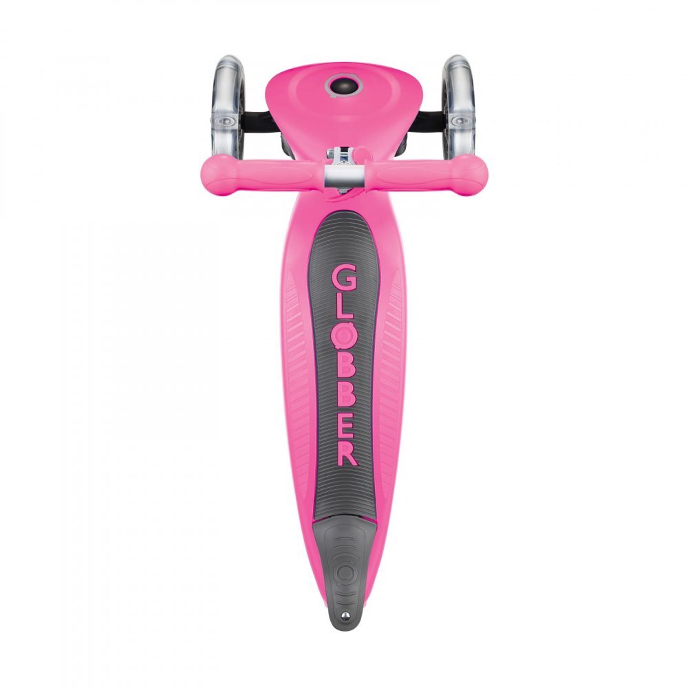 Globber Trotineta evolutiva 4 in 1 pliabila Go-Up Roz cu scaun maner parinte ghidon reglabil greutate admisa 50 kg