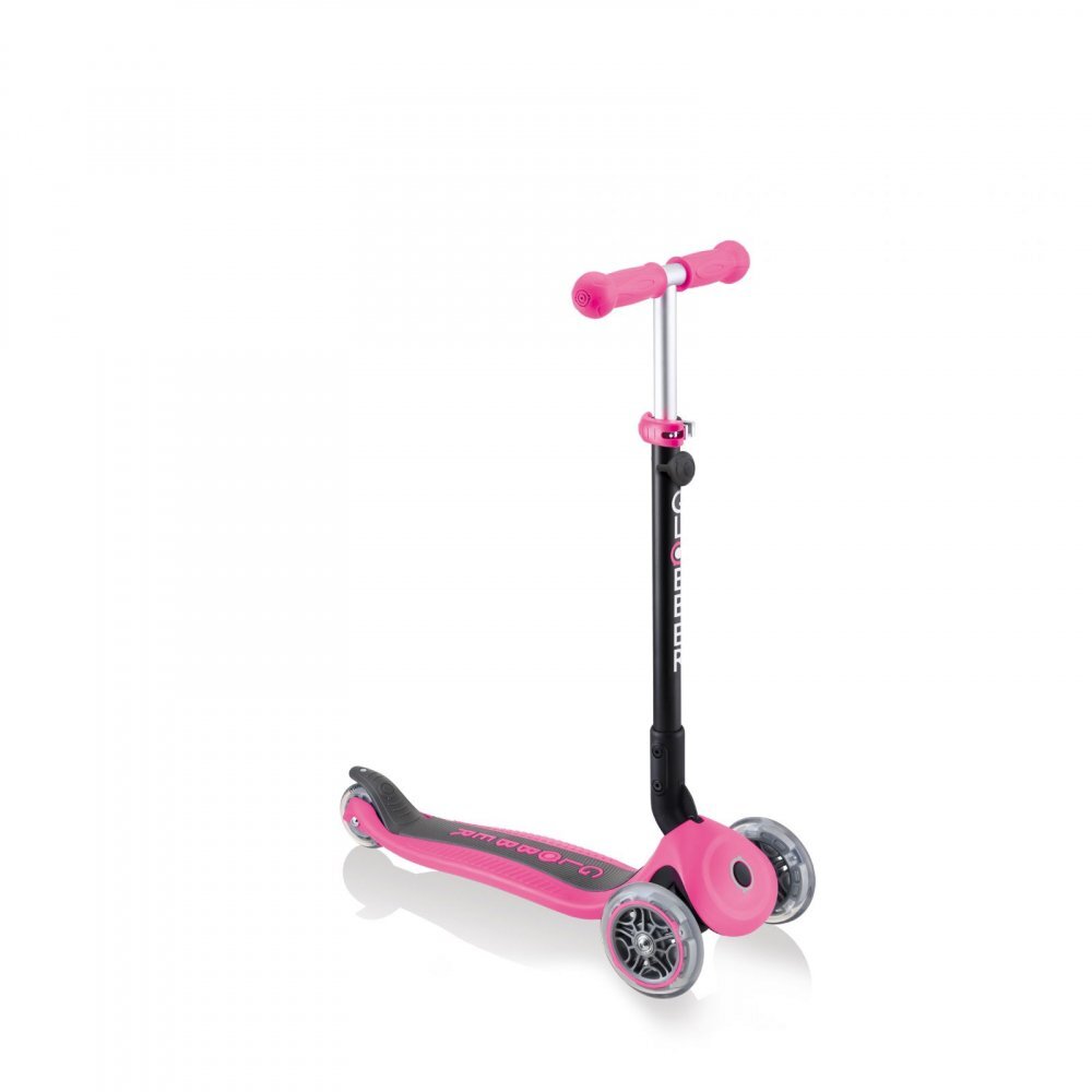 Globber Trotineta evolutiva 4 in 1 pliabila Go-Up Roz cu scaun maner parinte ghidon reglabil greutate admisa 50 kg