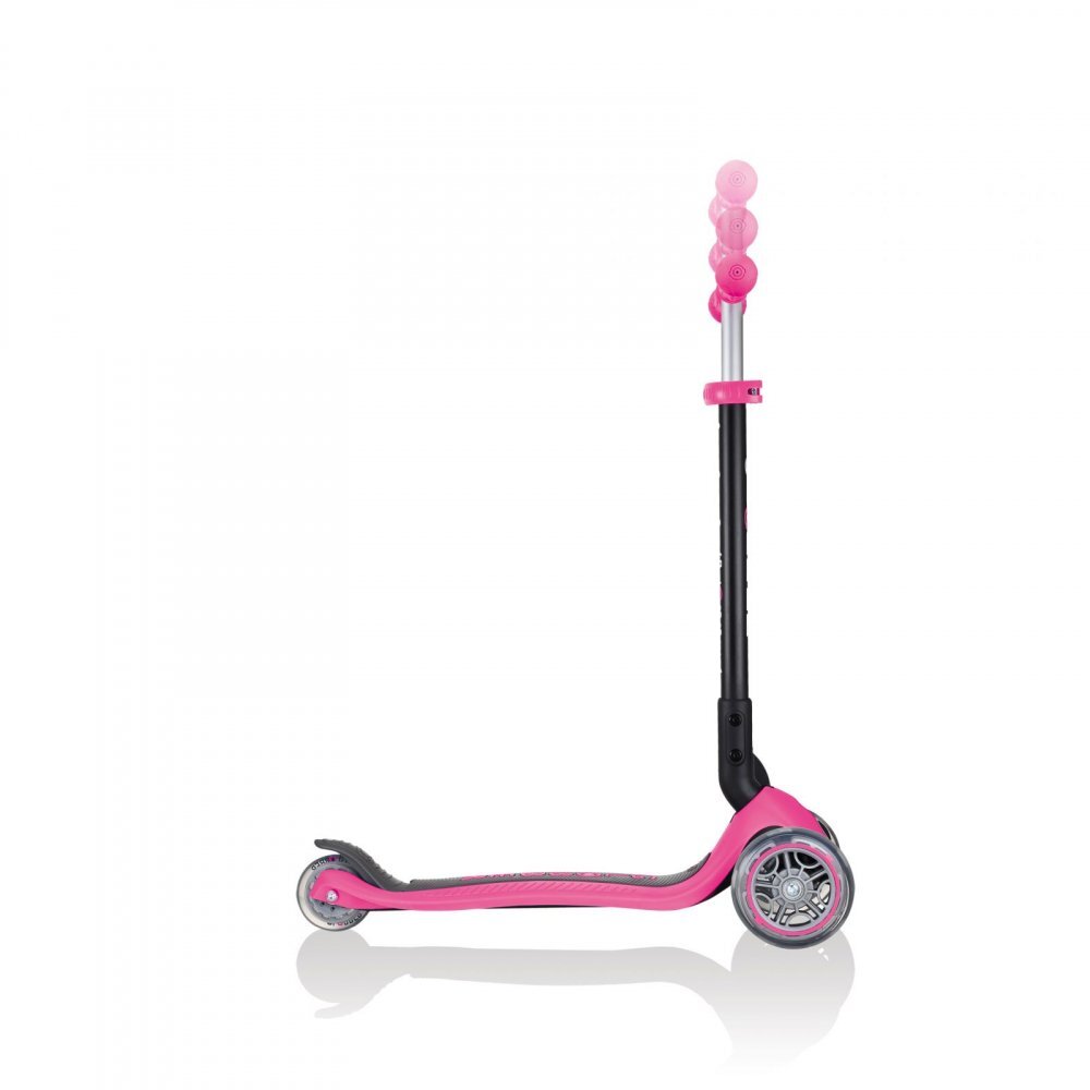 Globber Trotineta evolutiva 4 in 1 pliabila Go-Up Roz cu scaun maner parinte ghidon reglabil greutate admisa 50 kg