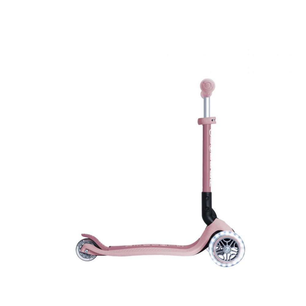 Globber Trotineta Junior ECO Mov Liliac pliabila ghidon din aluminiu reglabil roti cu Led greutate admisa 50 kg